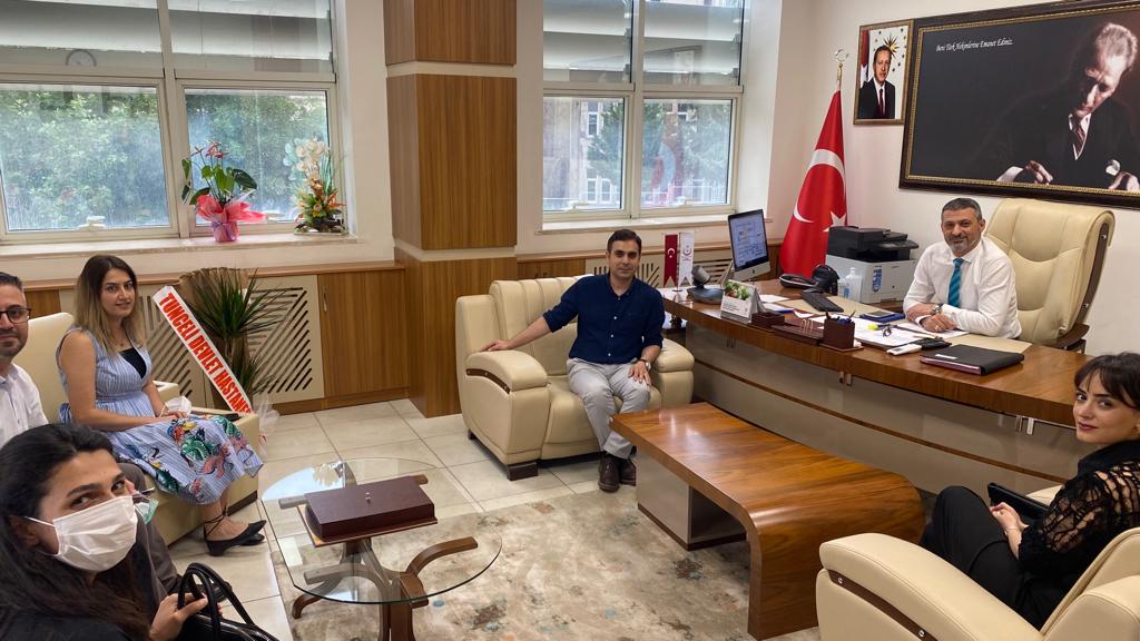 Tunceli Devlet Hastanesi Başhekimi  ve Beraberindeki Yöneticilerin Müdürümüzü Ziyareti